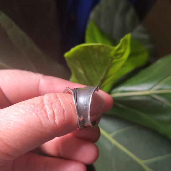 Sterling silver opal ring sz.8 - Picture 3 of 7